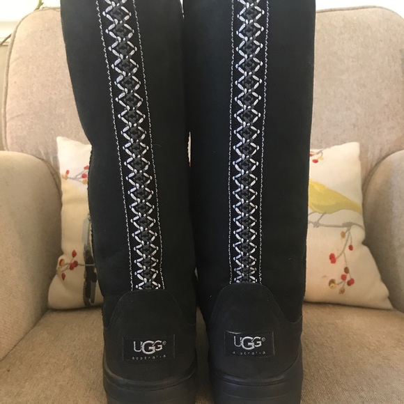 UGG Shoes - Like New Uggs Ultra Tall Black Boots Revival